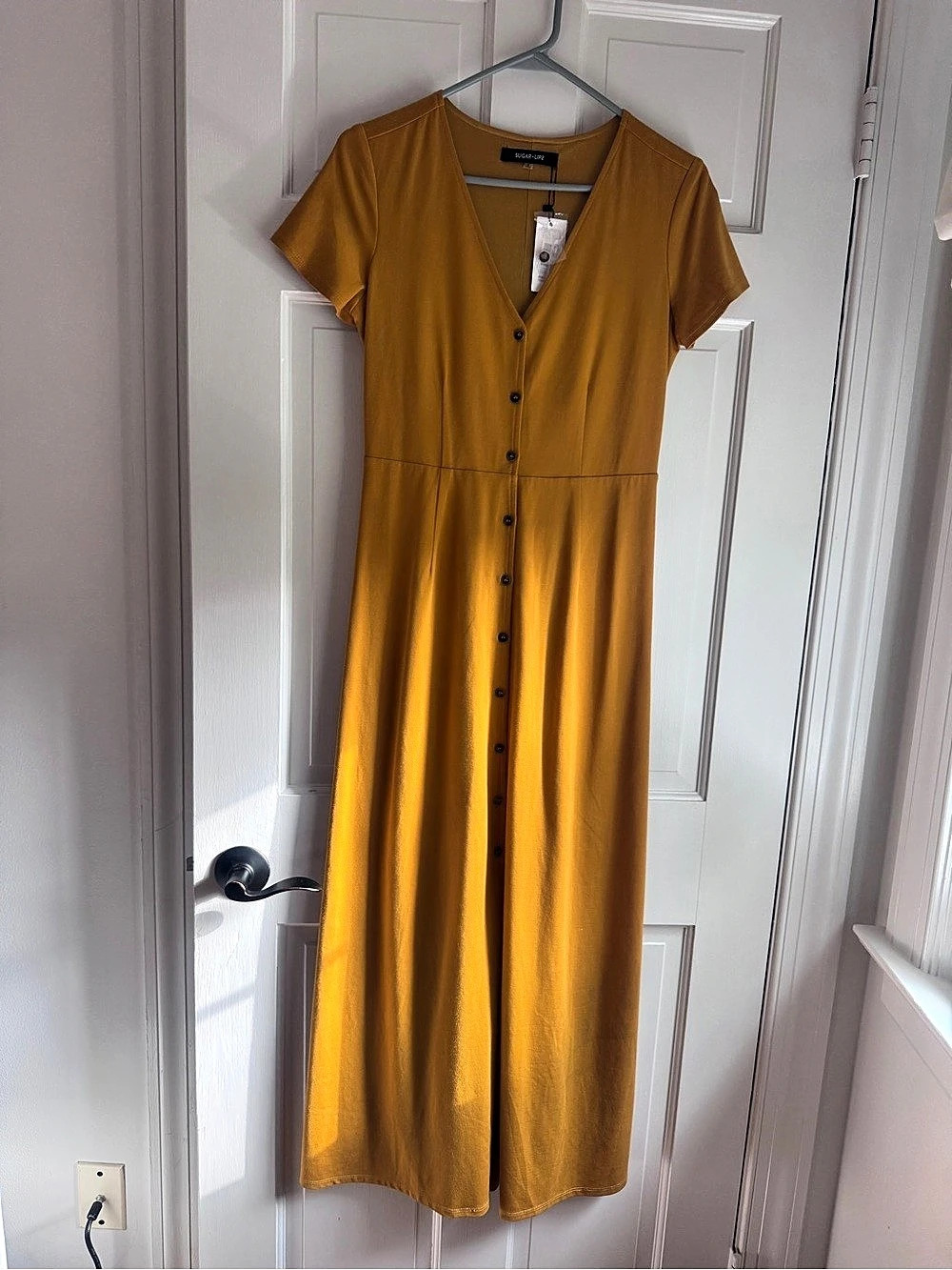 Sugar + Lip2 Maxi Dress in Yellow Size Small NWT
